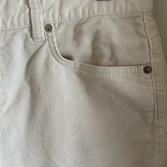 Ralph Lauren Off-White Classic Fit Straight Leg Corduroy Trousers Size 14P - Picture 2 of 6